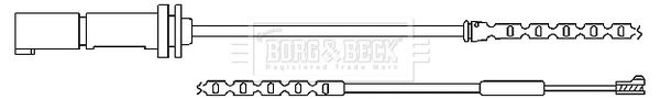 BORG & BECK Kulumisenilmaisin, jarrupala BWL3091